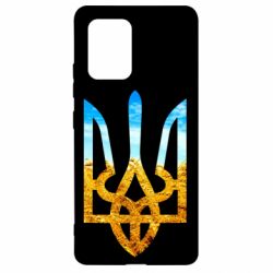 Чохол для Samsung S10 Lite Герб на фоні прапора - PrintSalon