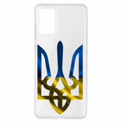 Чохол для Samsung S20+ Герб на фоні прапора - PrintSalon