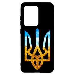 Чохол для Samsung S20 Ultra Герб на фоні прапора - PrintSalon