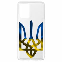 Чохол для Oppo A74 4G Герб на фоні прапора - PrintSalon