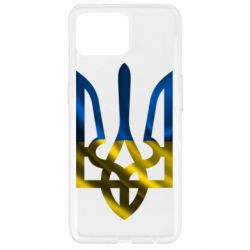 Чохол для Oppo Reno 4 Lite Герб на фоні прапора - PrintSalon