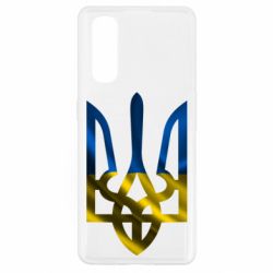 Чохол для Oppo Find X2Герб на фоні прапора - PrintSalon