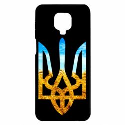 Чохол для Xiaomi Redmi Note 9S / 9Pro / 9Pro Max Герб на фоні прапора - PrintSalon