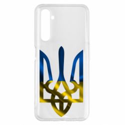 Чохол для Realme 6 Pro Герб на фоні прапора - PrintSalon