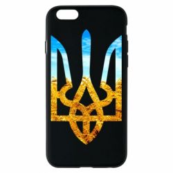 Чохол для iPhone 6/6S Герб на фоні прапора - PrintSalon