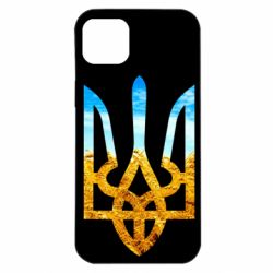 Чохол для iPhone 14 Plus Герб на фоні прапора - PrintSalon