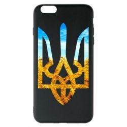 Чохол для iPhone 6 Plus/6S Plus Герб на фоні прапора - PrintSalon