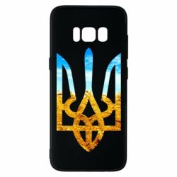 Чехол для Samsung S8 Герб на фоні прапора