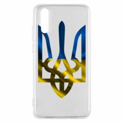 Чохол для Huawei P20 Герб на фоні прапора