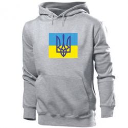Мужское худи Герб на прапорі - PrintSalon