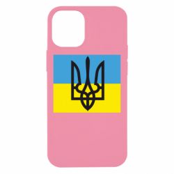 Чехол для iPhone 12 mini Герб на прапорі - PrintSalon