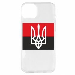 Чехол для iPhone 14 Plus Герб на прапорі - PrintSalon