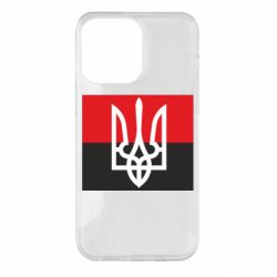 Чехол для iPhone 14 Pro Max Герб на прапорі - PrintSalon