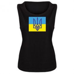 Женская майка Герб на прапорі - PrintSalon