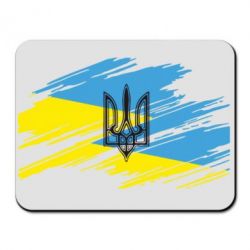 Килимок для миші Герб на прапорі надає рваній - PrintSalon