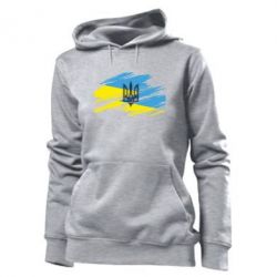 Худі жіноче Герб на прапорі надає рваній - PrintSalon
