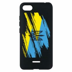 Чохол для Xiaomi Redmi 6A Герб на прапорі надає рваній - PrintSalon