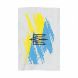 Рушник з принтом Герб на прапорі надає рваній - PrintSalon