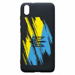 Чохол для Xiaomi Redmi 7A Герб на прапорі надає рваній - PrintSalon