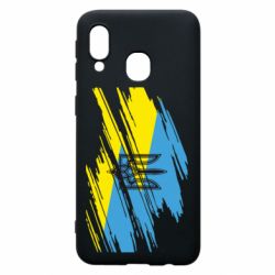 Чохол для Samsung A40 Герб на прапорі надає рваній - PrintSalon