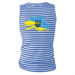 Майка-тільняшка Герб на прапорі надає рваній - PrintSalon