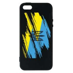 Чохол для iphone 5/5S/SE Герб на прапорі надає рваній - PrintSalon