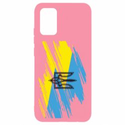 Чохол для Samsung A02s/M02s Герб на прапорі надає рваній - PrintSalon
