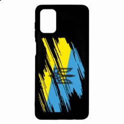 Чохол для Samsung M51 Герб на прапорі надає рваній - PrintSalon