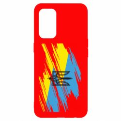 Чохол для Oppo Reno 5 4G Герб на прапорі надає рваній - PrintSalon