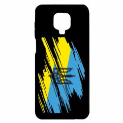 Чохол для Xiaomi Redmi Note 9S / 9Pro / 9Pro Max Герб на прапорі надає рваній - PrintSalon