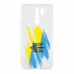 Чохол для Xiaomi Redmi 9 Герб на прапорі надає рваній - PrintSalon