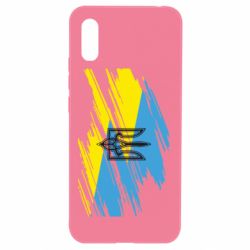 Чохол для Xiaomi Redmi 9a Герб на прапорі надає рваній - PrintSalon