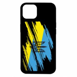 Чохол для iPhone 14 Герб на прапорі надає рваній - PrintSalon