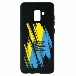 Чохол для Samsung A8+ 2018 Герб на прапорі надає рваній - PrintSalon