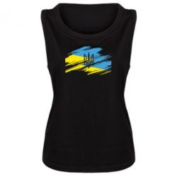 Майка жіноча Герб на прапорі надає рваній - PrintSalon