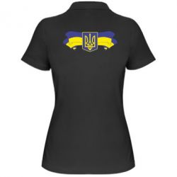 Женское поло Герб на стрічці - PrintSalon