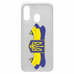 Чехол для Samsung A40 Герб на стрічці