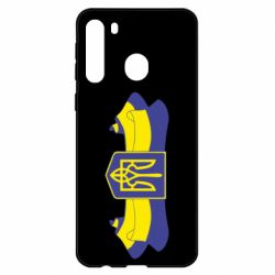 Чехол для Samsung A21 Герб на стрічці - PrintSalon