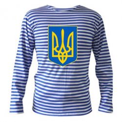 Тельняшка с длинным рукавом Герб неньки-України - PrintSalon