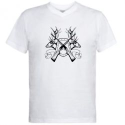 Чоловіча футболка з V-подібним вирізом Герб Охотника