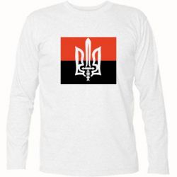 Футболка с длинным рукавом Герб Правого Сектору - PrintSalon
