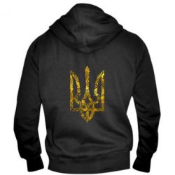 Мужское худи на молнии Герб с узорами Голограмма - PrintSalon