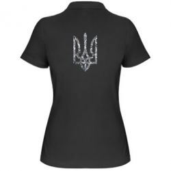 Женское поло Герб с узорами Голограмма