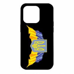 Чохол для iPhone 14 Pro Герб та прапор