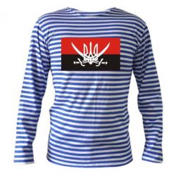 Тельняшка с длинным рукавом Герб та шаблі - PrintSalon
