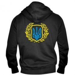 Чоловіче худі на блискавці Герб у вінку - PrintSalon