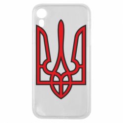 Чохол для iPhone XR Герб України (двокольоровий) - PrintSalon
