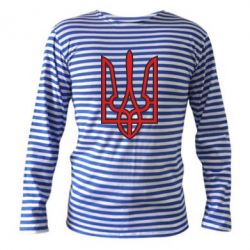 Тільник з довгим рукавом Герб України (двокольоровий) - PrintSalon