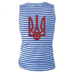Майка-тільняшка Герб України (двокольоровий) - PrintSalon