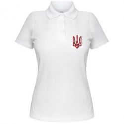 Жіноче поло Герб України (двокольоровий) - PrintSalon